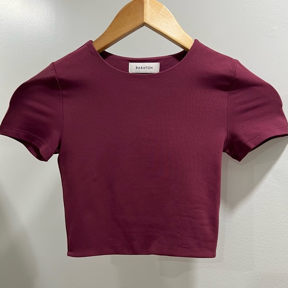 BABATON CONTOUR CREW CROPPED T-SHIRT - Picture 2 of 4